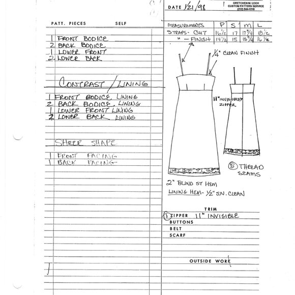 Anna Huling Shear Black Lace Dress Over Cream Silk Slip Lining - Picture 9 of 16